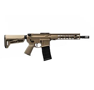 Puška samonabíjecí Stag Arms STAG 15 Enhanced Duty SBR LH, r.223Rem, hl.10,5", FDE