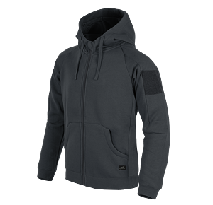 Mikina Helikon Urban Tactical Hoodie Lite FullZip - Šedá