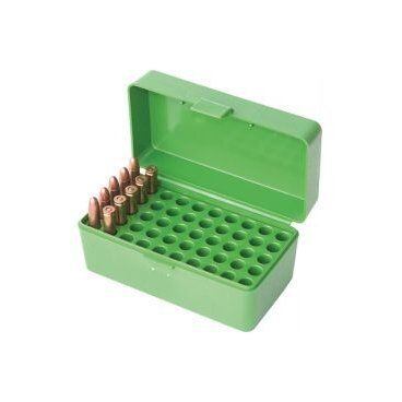 Krabička na náboje MTM Cases, .22-250- .308 Win, zelená - 50ks