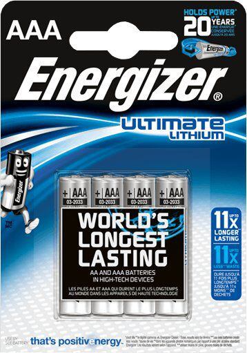 Baterie Energizer Ultimate Lithium AAA - 4ks