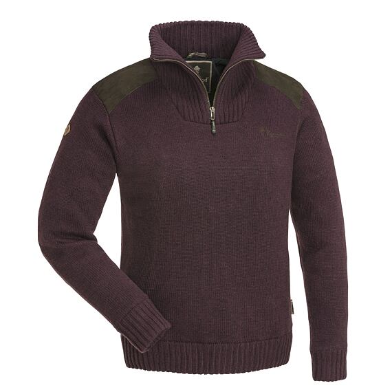 Dámský svetr Pinewood Hurricane - Dark Burgundy Melange