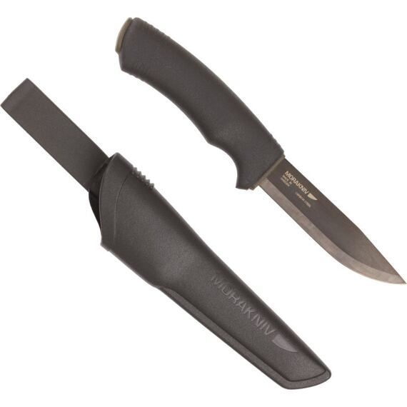 Pevný nůž Morakniv Bushcraft Black - Carbon Steel - Black (12490)